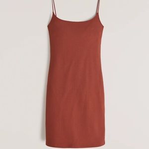 A & F seamless knit mini dress in BROWN size XS
